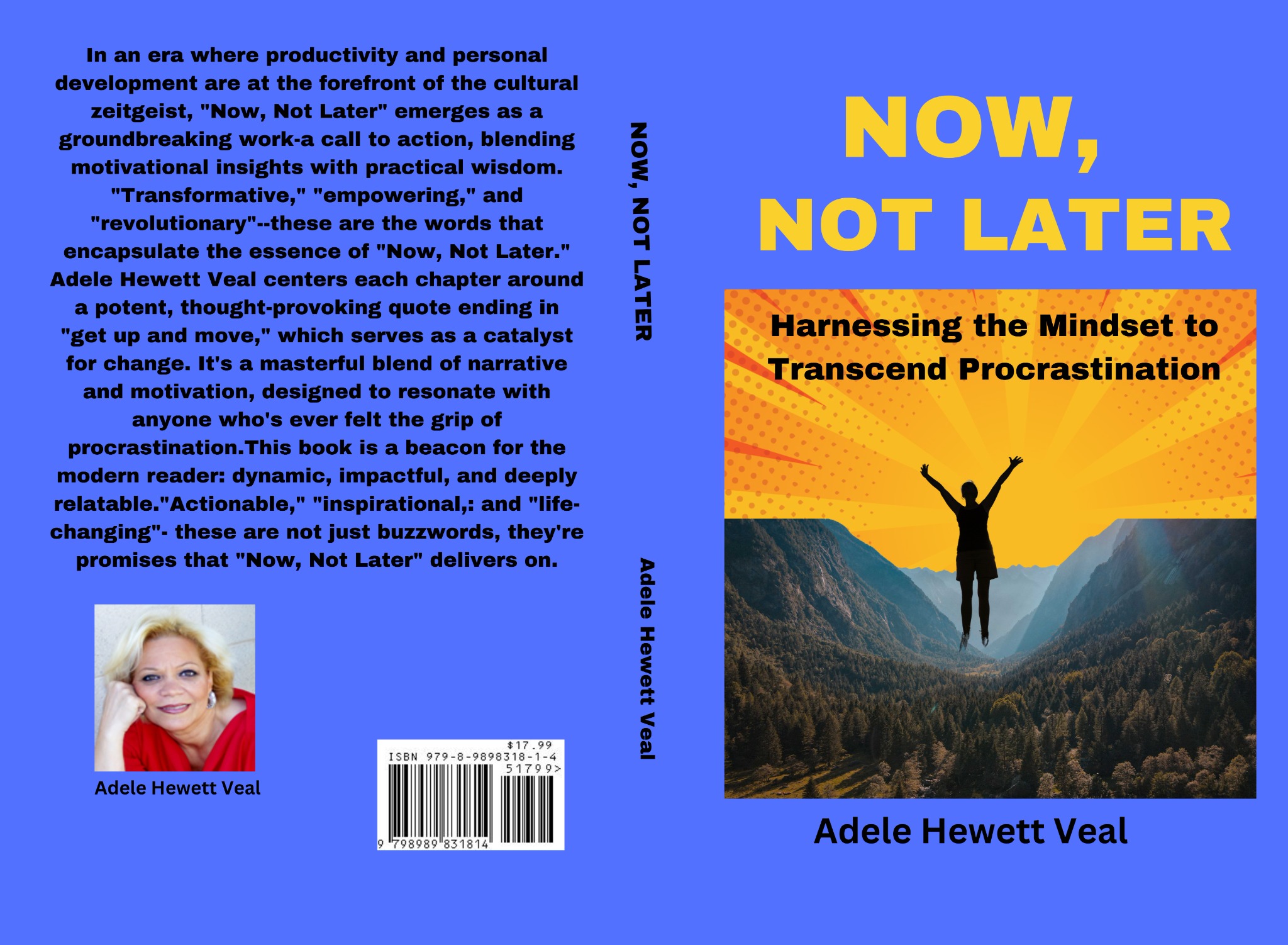 Now, Not Later front cover by Adele Hewett Veal